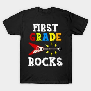 First Grade Rocks Teacher Student Kid Back To School T-Shirt